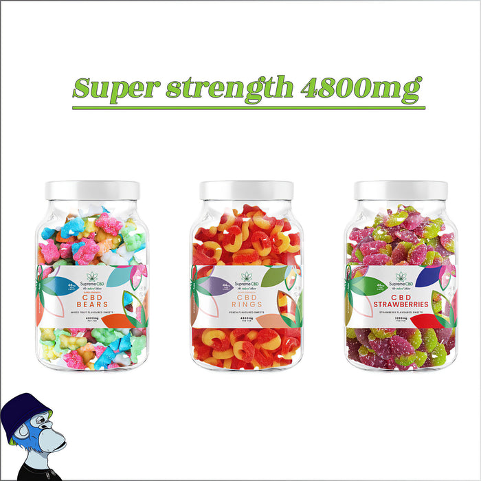 Supreme CBD 4800mg Broad Spectrum CBD Super Strength Gummies