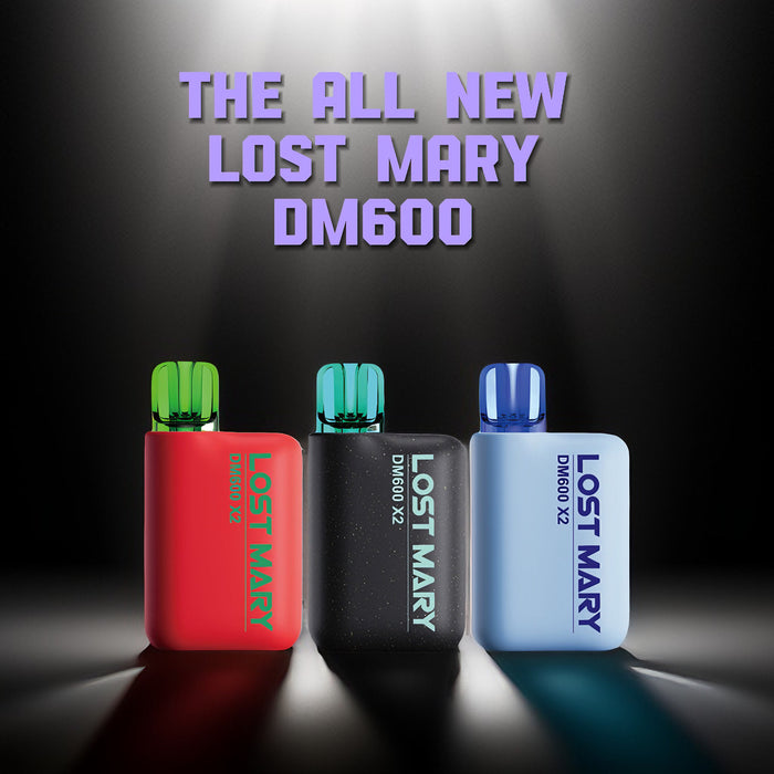 20mg Lost Mary DM600 X2 Disposable Pod Kit 1200 Puffs - Twin Pack