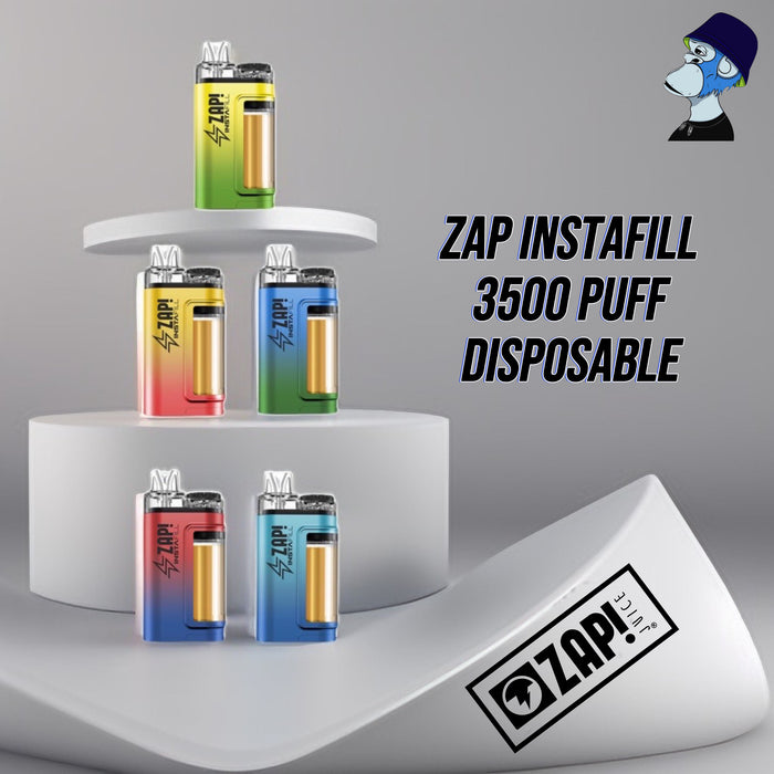 20mg Zap! Instafill  Disposable Vape Kit 3500 Puffs