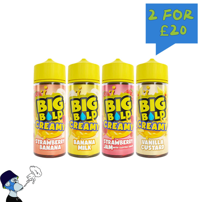 0mg Big Bold Creamy Series 100ml E-liquid (70VG/30PG)