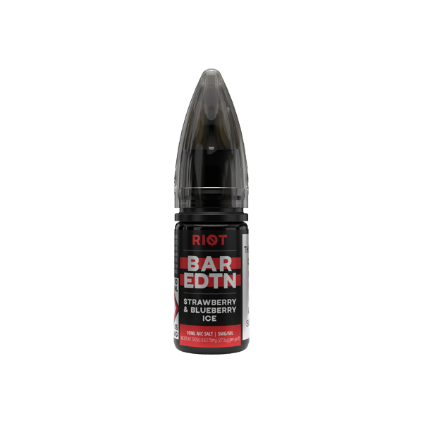 10mg Riot E-liquid BAR EDTN 10ml Nic Salts (50VG/50PG)