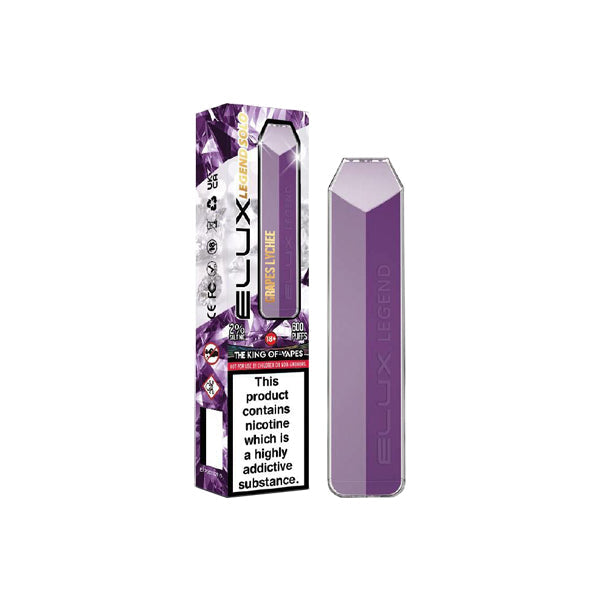 20mg Elux Legend Solo Disposable Vape Device 600 Puffs 3 FOR £12