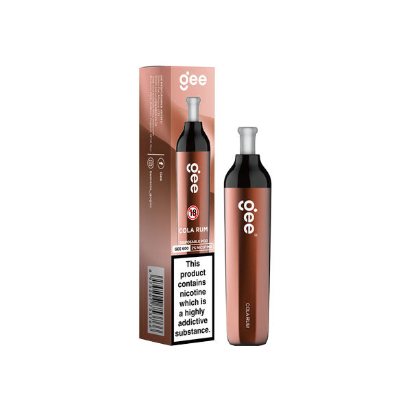 20mg ELF BAR Gee 600 Disposable Pod Vape Device 600 Puffs 2 FOR £10