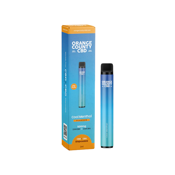 Orange County CBD 500mg CBD & CBG Disposable Vape Device 600 Puffs