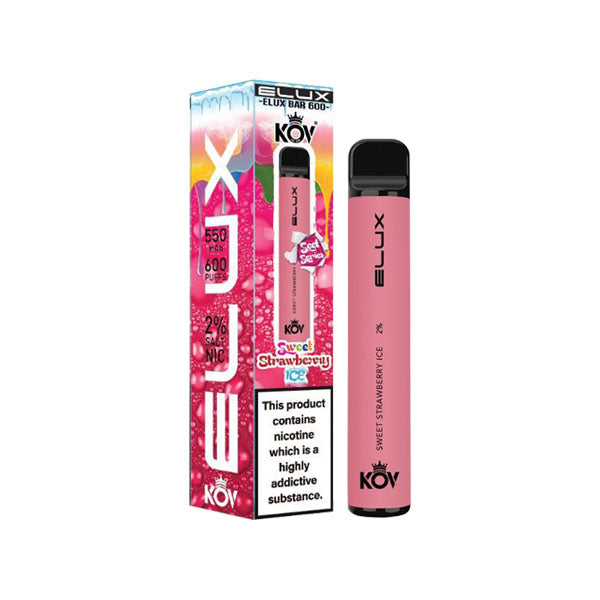 20mg Elux KOV Sweets Bar Disposable Vape Device 600 Puffs 3 FOR £12