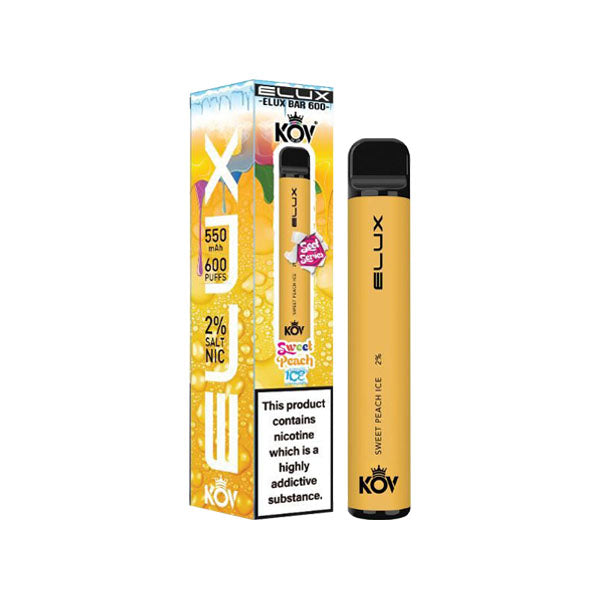 20mg Elux KOV Sweets Bar Disposable Vape Device 600 Puffs 3 FOR £12