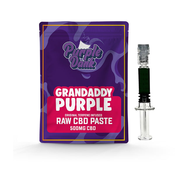 Purple Dank 1000mg CBD Raw Paste with Natural Terpenes - Grandaddy Purple (BUY 1 GET 1 FREE)