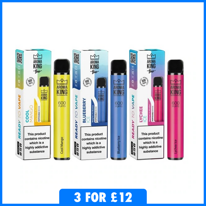 10mg Aroma King Disposable Vape Pod 700 Puffs 3 FOR £12